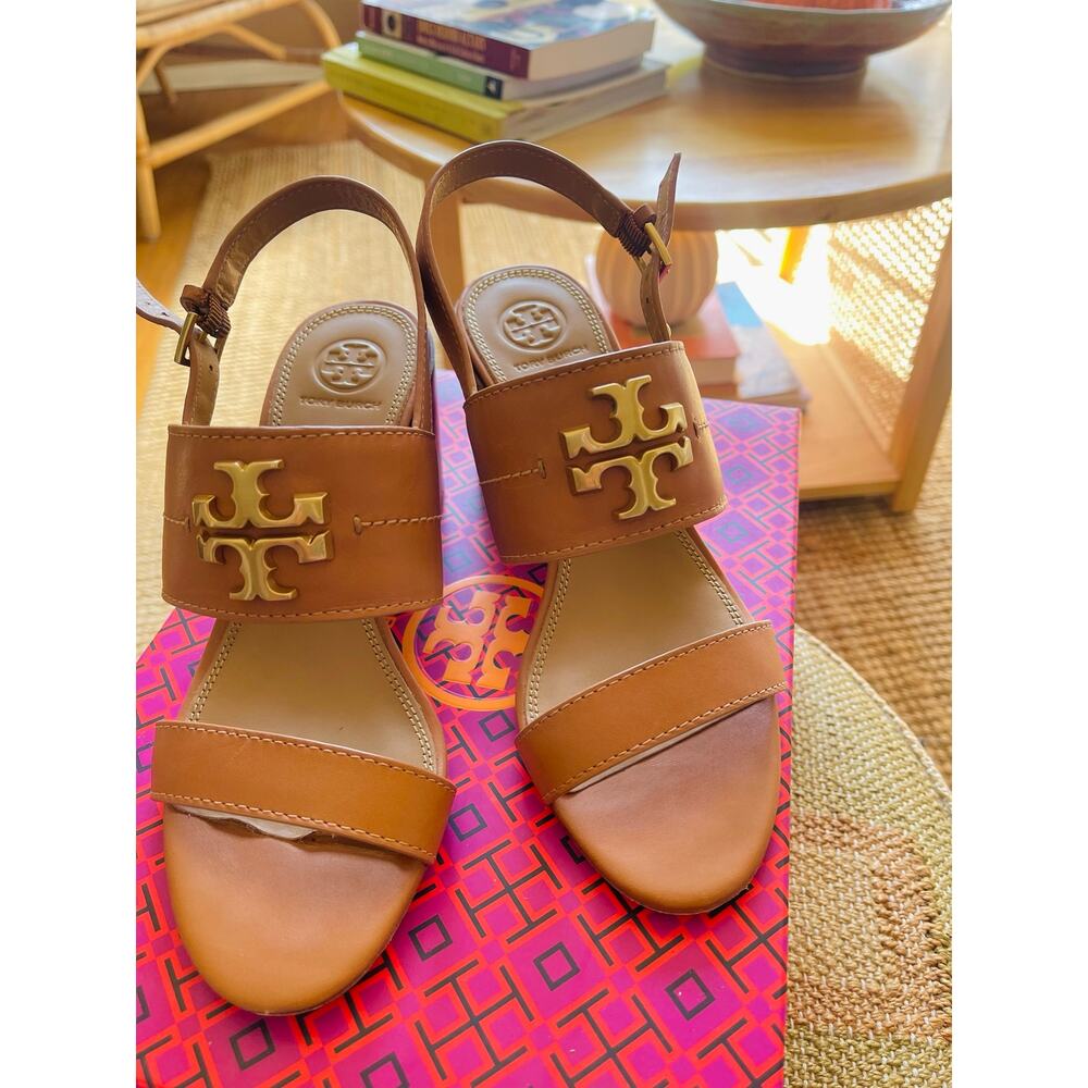 Tory Burch Women's TAN Everly Block Sandal